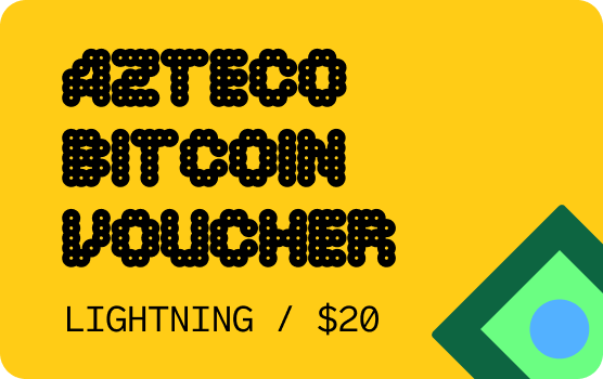 $20 Azteco Bitcoin Voucher